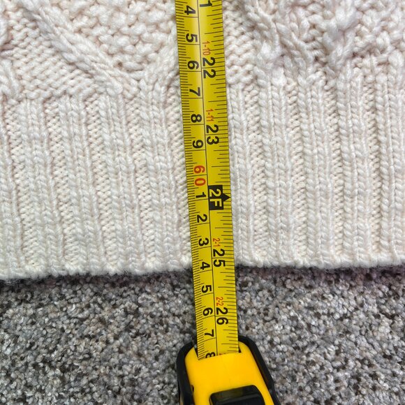 Madewell Cable-Knit Sweater Cream Large - Picture 7 of 8